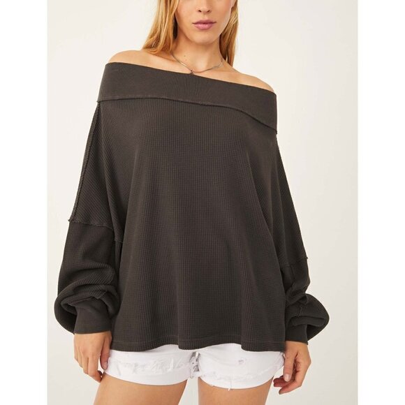 Free People Close To You Top / Fired Earth Off Shoulder Blouse Top EUC - Picture 1 of 7